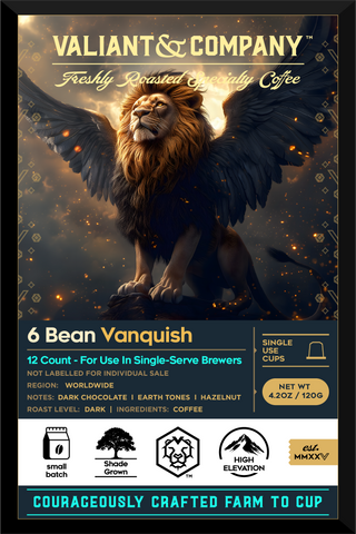 6 Bean Vanquish - Single Use Cups